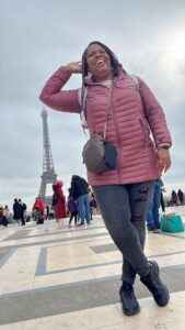 Girl picture at Eiffel Tower